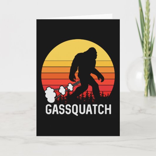 GASSQUATCH Bigfoot voor ontwerp Kaart (Voorkant)