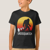 GASSQUATCH Bigfoot voor ontwerp T-shirt (Voorkant)