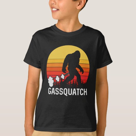 GASSQUATCH Bigfoot voor ontwerp T-shirt (Voorkant)