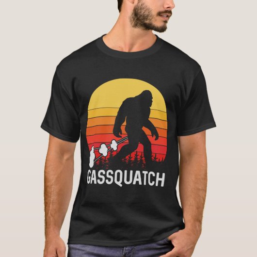 Gassquatch Funny Farting Bigfoot T-shirt (Voorkant)