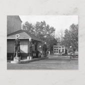 Gasstation 1925 briefkaart (Voorkant)