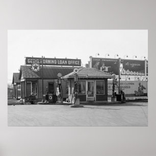 Gasstation 1925 poster