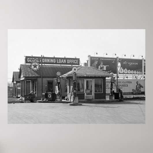 Gasstation 1925 poster (Voorkant)