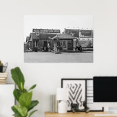 Gasstation 1925 poster (Thuiskantoor)