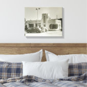 Gasstation Canvas Afdruk (Insitu (Slaapkamer))