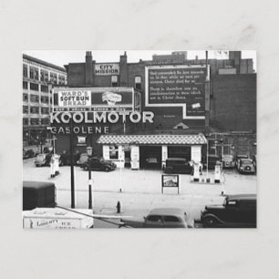 Gasstation Cleveland Ohio Foto Briefkaart