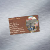 Gasstation - De grote amerikaanse reis 1939 Magnetisch Visitekaartje (Voorbeeld)