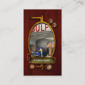 Gasstation - De grote amerikaanse reis 1939 Visitekaartje (Voorkant)