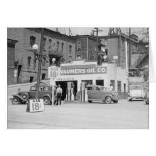 Gasstation in Montana, 1939