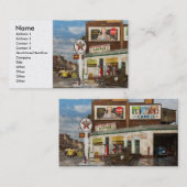 Gasstation - Indische trails 1940 Visitekaartje (Voorkant / Achterkant)