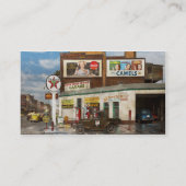 Gasstation - Indische trails 1940 Visitekaartje (Achterkant)