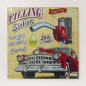  gasstation. legpuzzel (Verticaal)