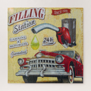  gasstation. legpuzzel
