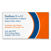Gasstation Magnetisch Visitekaartje (Voorkant)