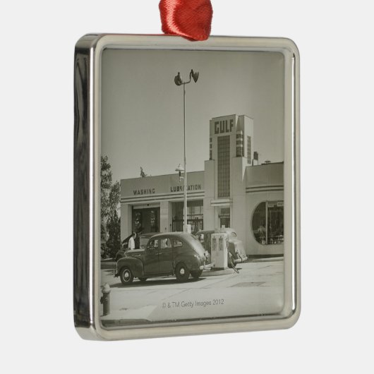 Gasstation Metalen Ornament (Rechts)