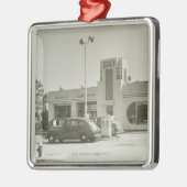 Gasstation Metalen Ornament (Links)