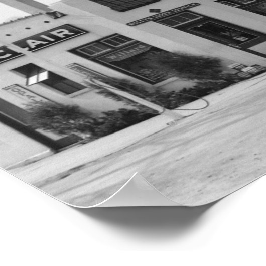  gasstation Michigan Poster (Hoek)