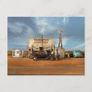 Gasstation - Midden in de buurt van 1940 Briefkaart