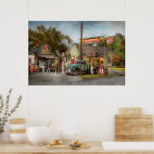 Gasstation - Shannon's superbenzine 1939 Poster (Keuken)