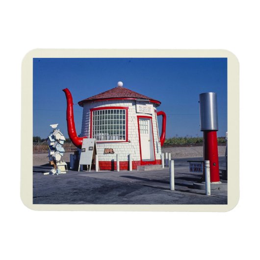 Gasstation Teapot Dome, Zillah, Washington Retro Magneet (Horizontaal)
