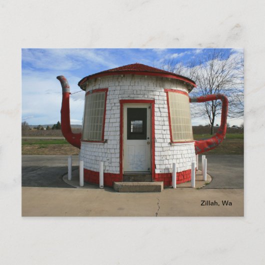 Gasstation Teapot - Zillah, Washington Briefkaart (Voorkant)
