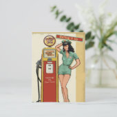 gasstation, tekstBriefkaart bewerken Briefkaart (Staand voorkant)