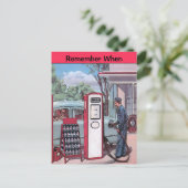  gasstation, tekstBriefkaart bewerken Briefkaart (Staand voorkant)