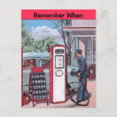  gasstation, tekstBriefkaart bewerken Briefkaart (Voorkant)