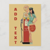  gasstation, tekstBriefkaart bewerken Briefkaart (Voorkant)