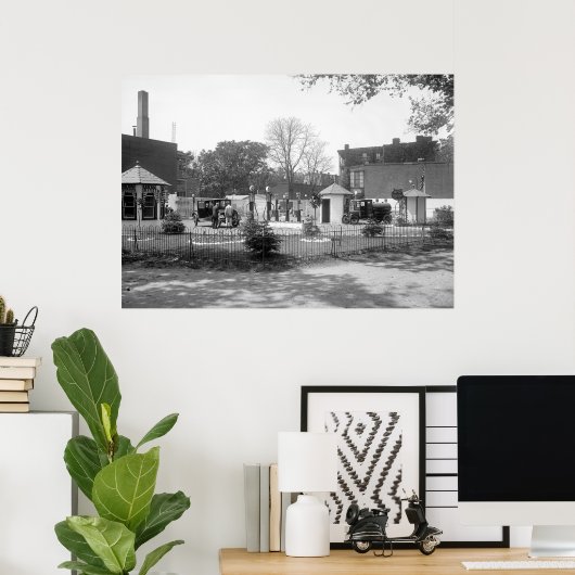 Gasstation van 1920 poster (Thuiskantoor)