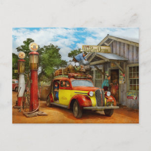 Gasstation - Vernieuwde levering in de stad Pie 19 Briefkaart
