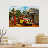 Gasstation - Vernieuwde levering in de stad Pie 19 Poster (Keuken)