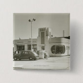 Gasstation Vierkante Button 5,1 Cm (Voorkant)