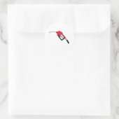 Gasstraalpijp Ronde Sticker (Tas)