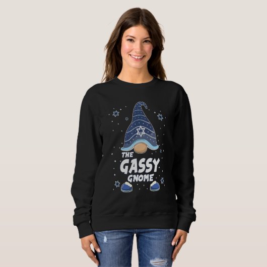 Gassy Gnome  Hanukkah Family Matching for men wome Trui (Voorkant volledig)