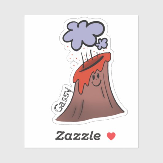 Gassy vulcano sticker (Vel)