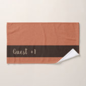 Gast #1 pluizige structuur Aangepaste tekst Rood Bad Handdoek (Handdoek)