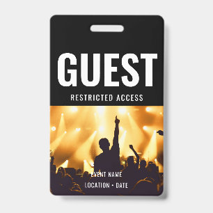 Gast Aangepaste evenement- of concertnaam Badge