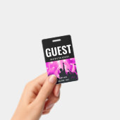 Gast Aangepaste Naam All Access Pas ConcertPersone Badge (Handheld)