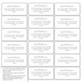 Gast Adresetiket Eenvoudige moderne kalligrafie Sticker (Voorkant)