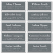 Gast Adresetiketten: BESTEL OP 8" of 6" Sticker (Voorkant)