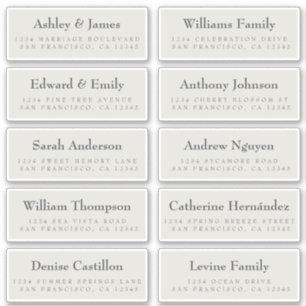 Gast Adresetiketten: BESTEL OP 8" of 6" Sticker