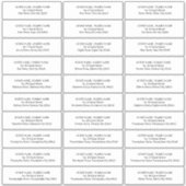 Gast Adresetiketten bruiloft uitnodigingsenveloppe Sticker (Voorkant)