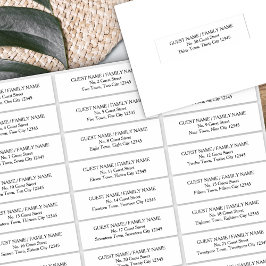 Gast Adresetiketten voor 30 Uitnodigingsenveloppen Sticker