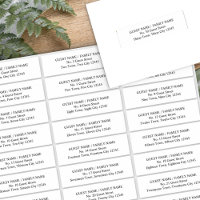 Gast Adresetiketten voor Invitation Envelopes