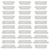 Gast Adreslijst Zwart en Goud 30x Adres Sticker (Voorkant)