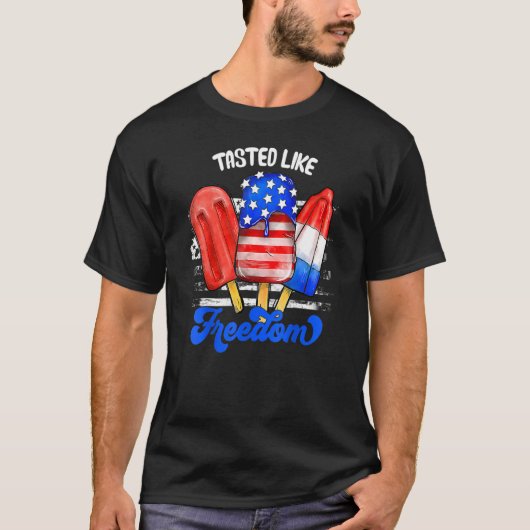 Gast als Freedom Ice Cream op 4 juli T-shirt (Voorkant)