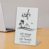 Gast Bezoeker WIFI informatie STR Verhuur Strand Reclamebord Met Voetstuk