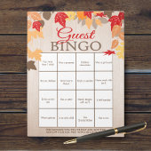 Gast Bingo Herfst Douche Party Game Pack Notitieblok