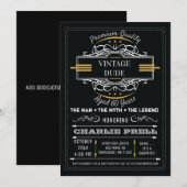 Gast Birthday Man Myth Legend Uitnodiging (Voorkant / Achterkant)